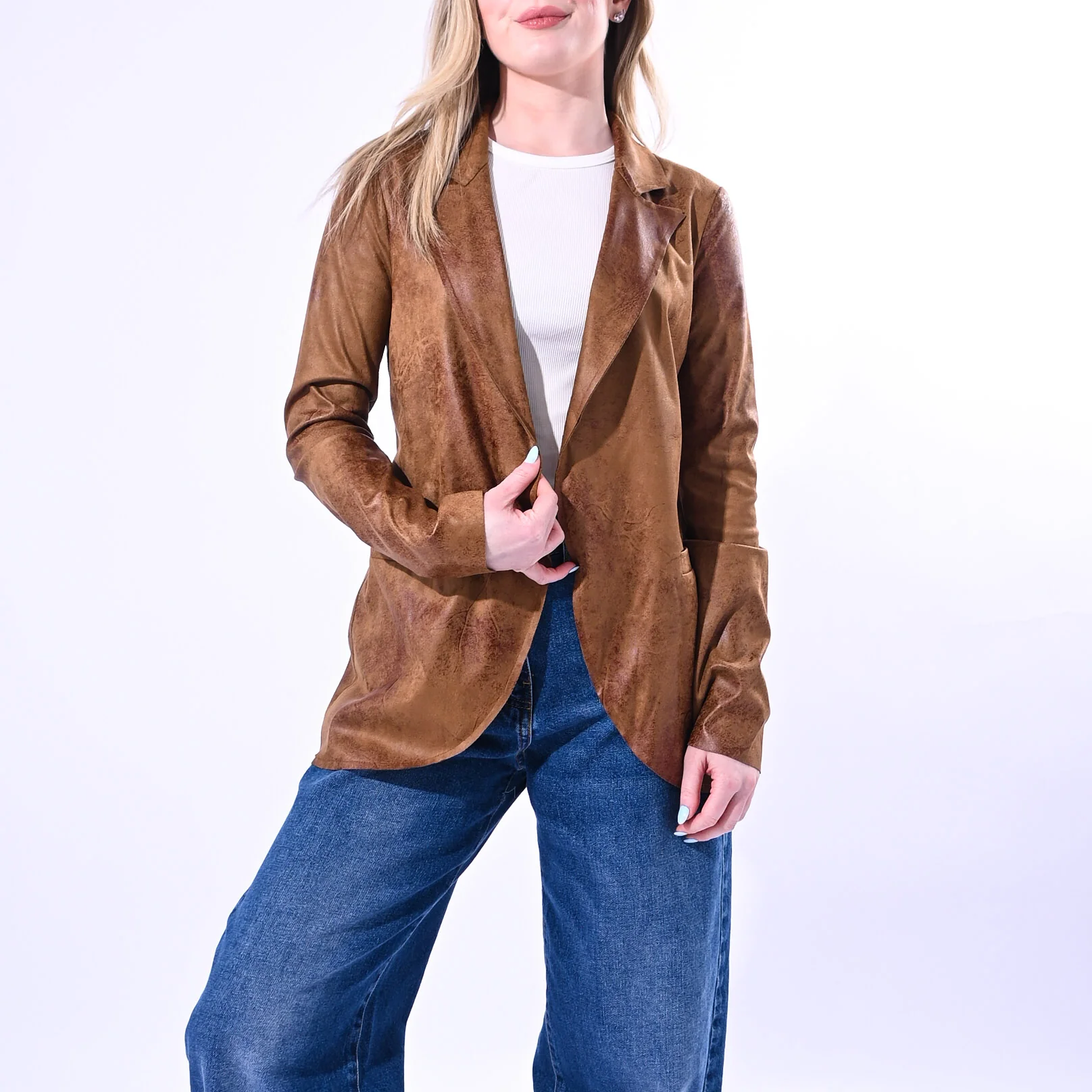 GOLD - GIACCA ROCK EASY ART.37478/3181/B - SUEDE BRUCIATO