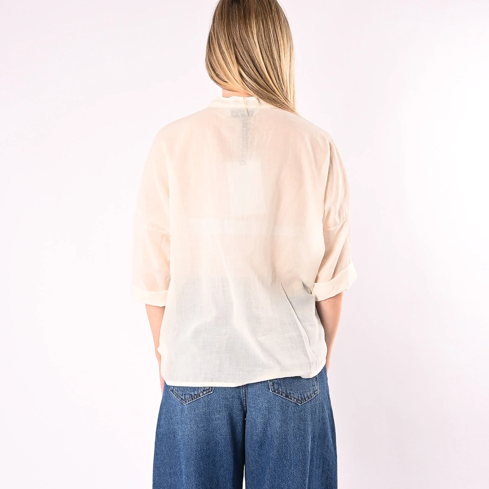 HAVEONE - CAMICIA VOILE IN MUSSOLA ART. CFL-Q387/B - BURRO - Image 4