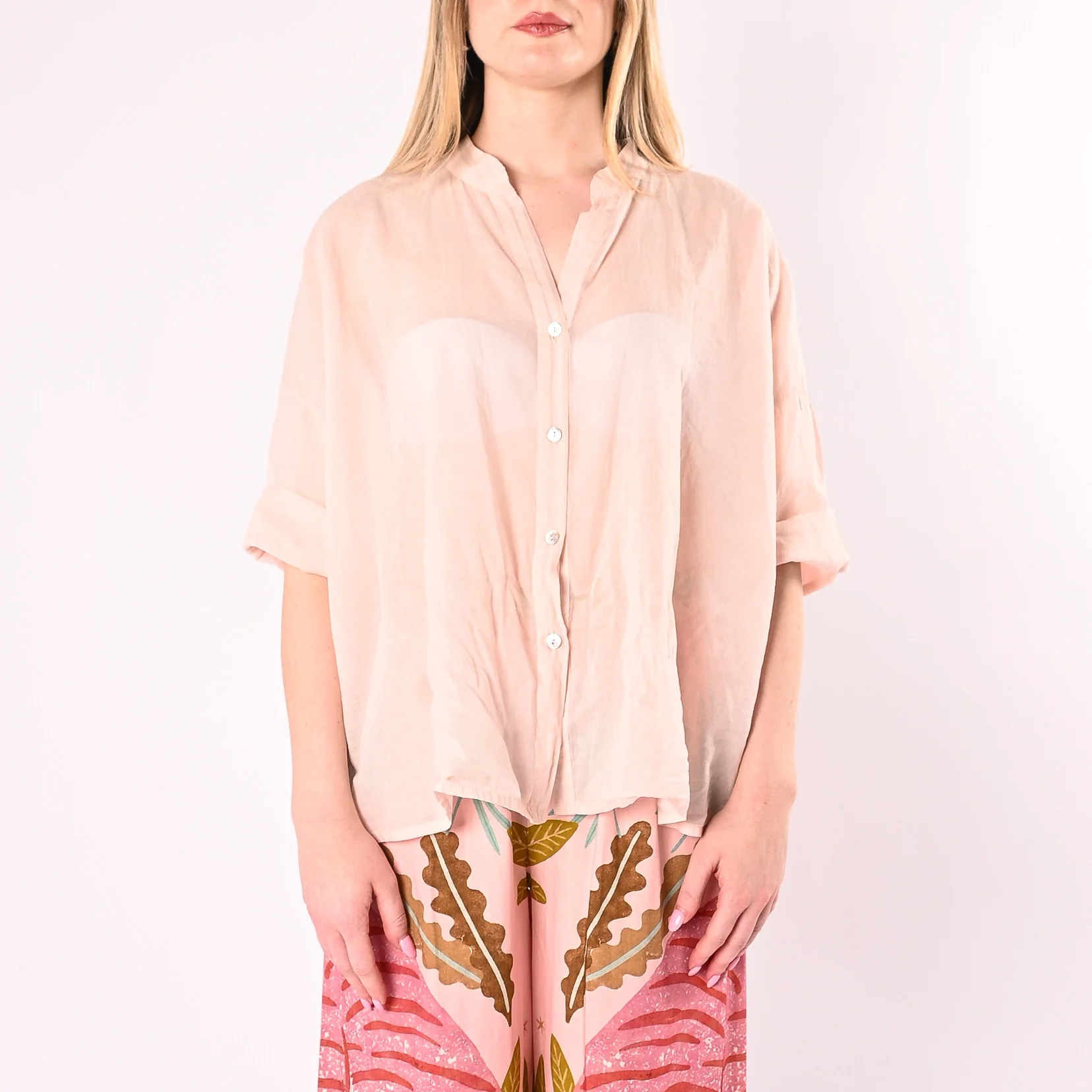 HAVEONE - CAMICIA VOILE IN MUSSOLA ART. CFL-Q387/C - CIPRIA - Image 2