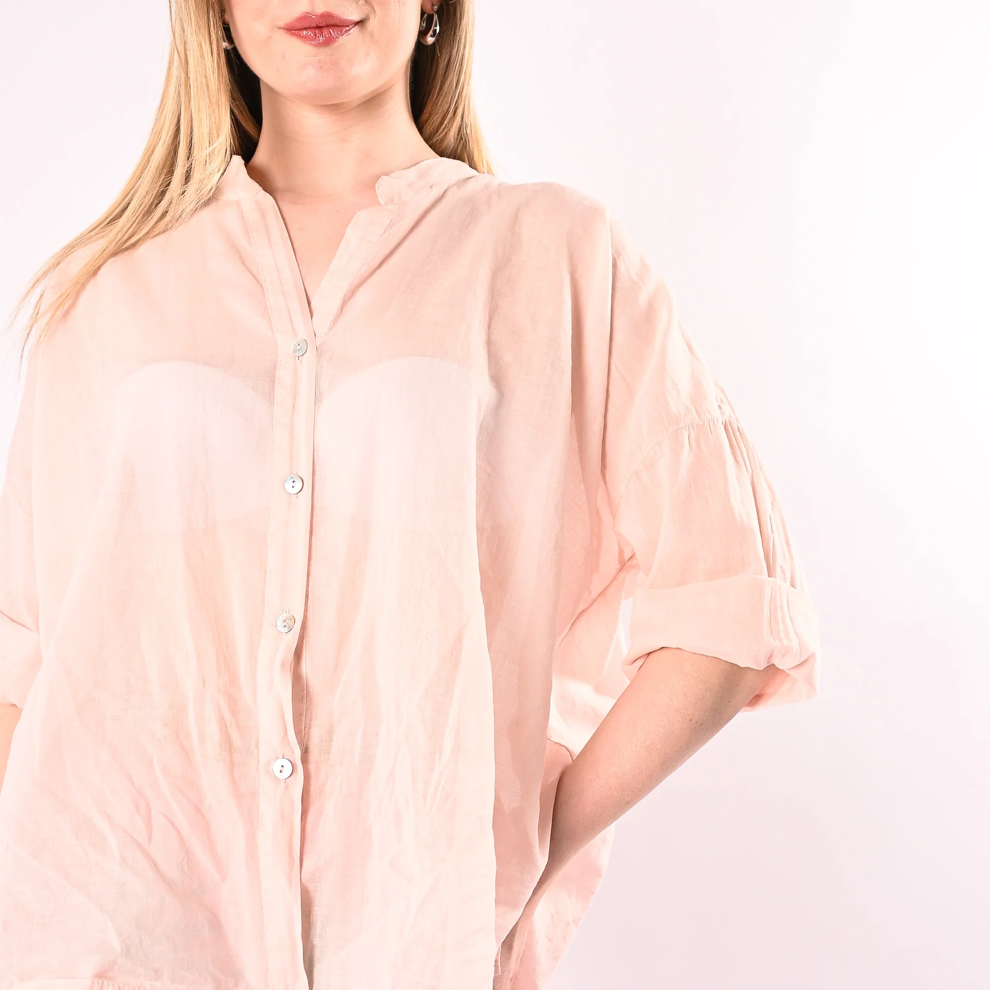 HAVEONE - CAMICIA VOILE IN MUSSOLA ART. CFL-Q387/C - CIPRIA - Image 5