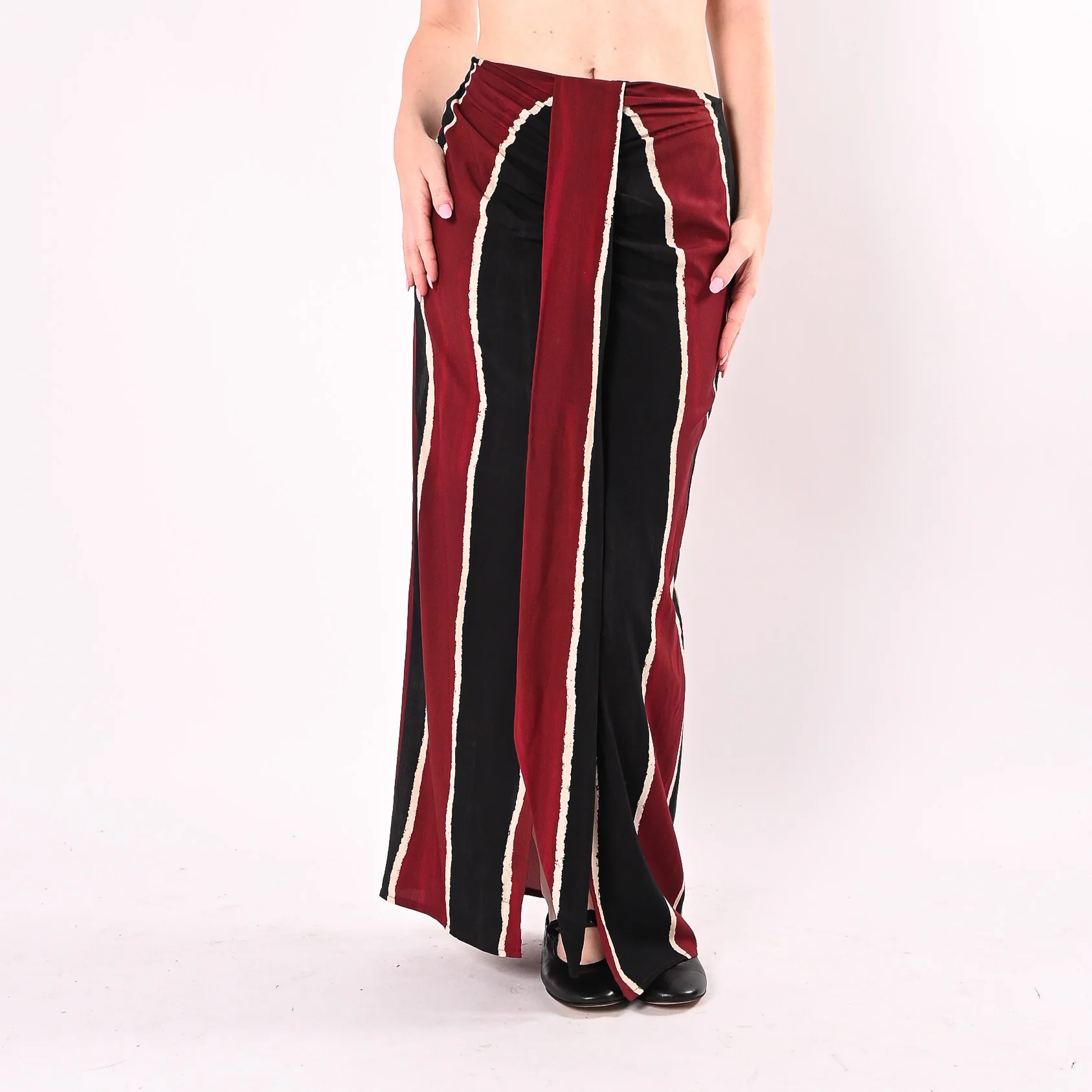 HAVEONE - GONNA LUNGA FANTASIA ETNICA ART. GFW-Q194/NI - NERO/INDIA