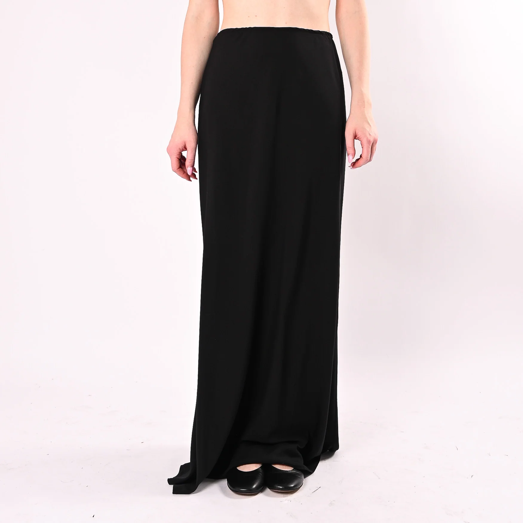 HAVEONE - GONNA LUNGA PURA VISCOSA  ART. GIA-Q216/N - NERO - Image 2