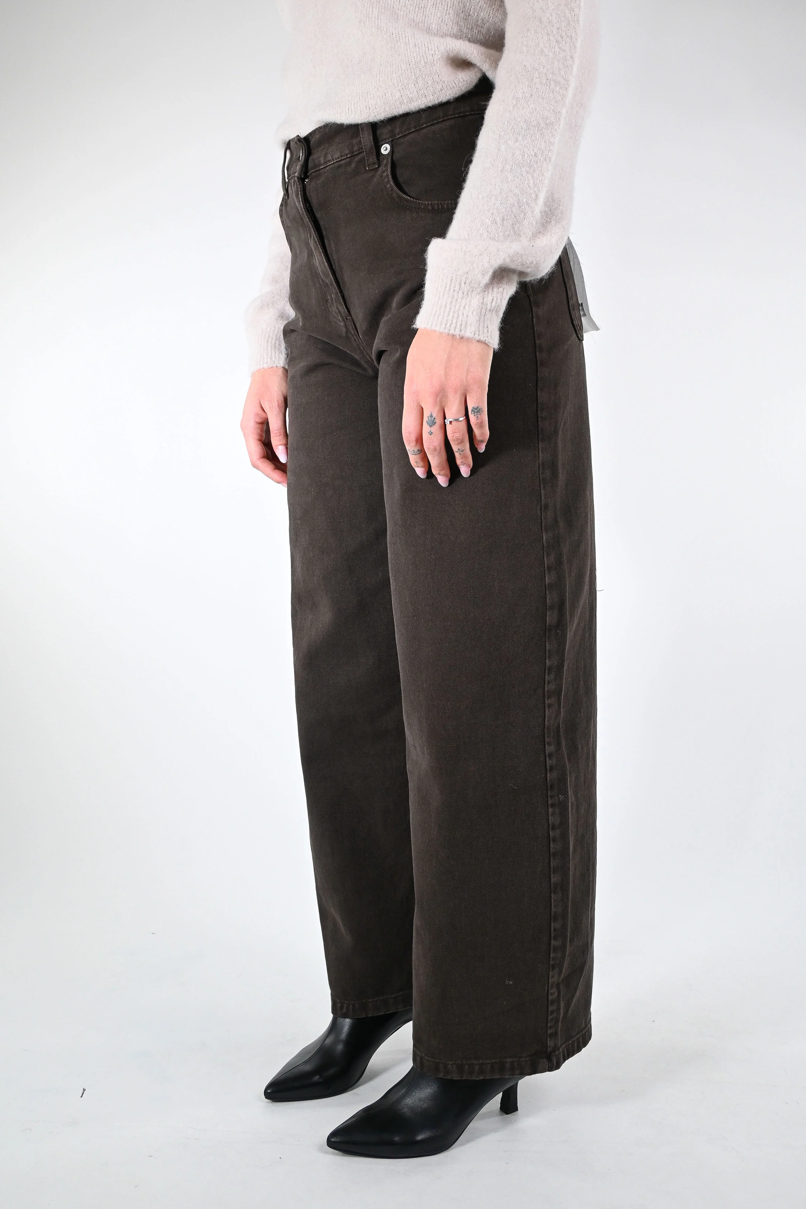 HAVEONE -  JEANS BELLA BULL DENIM ART.PLS-P014 - MORO OLD - Image 3