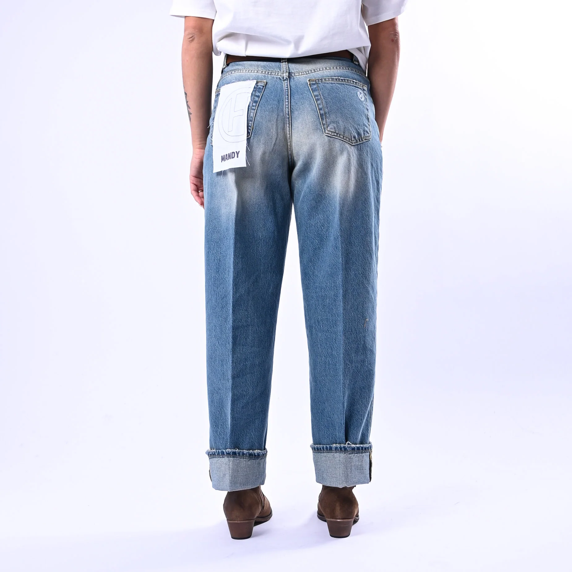 HAVEONE - JEANS MANDY TESSUTO FERMO ART.PLS-Q034 - LAVAGGIO AL THE' - Image 4