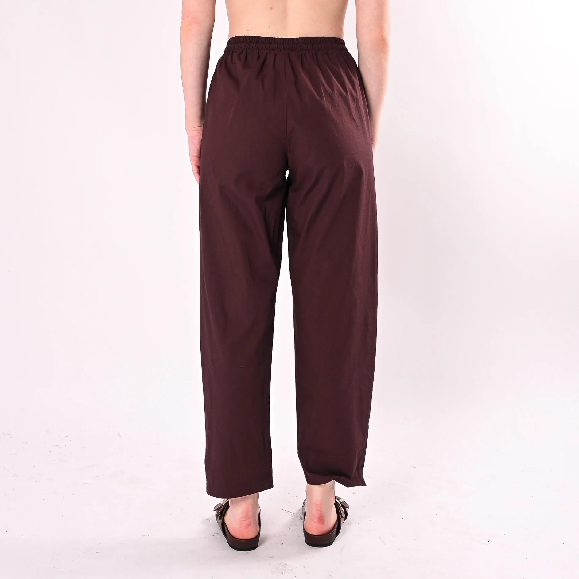 HAVEONE - PANTALONE DRITTO IN POPELINE CON COULISSE ART. PFL-Q565/F - FICO - Image 4