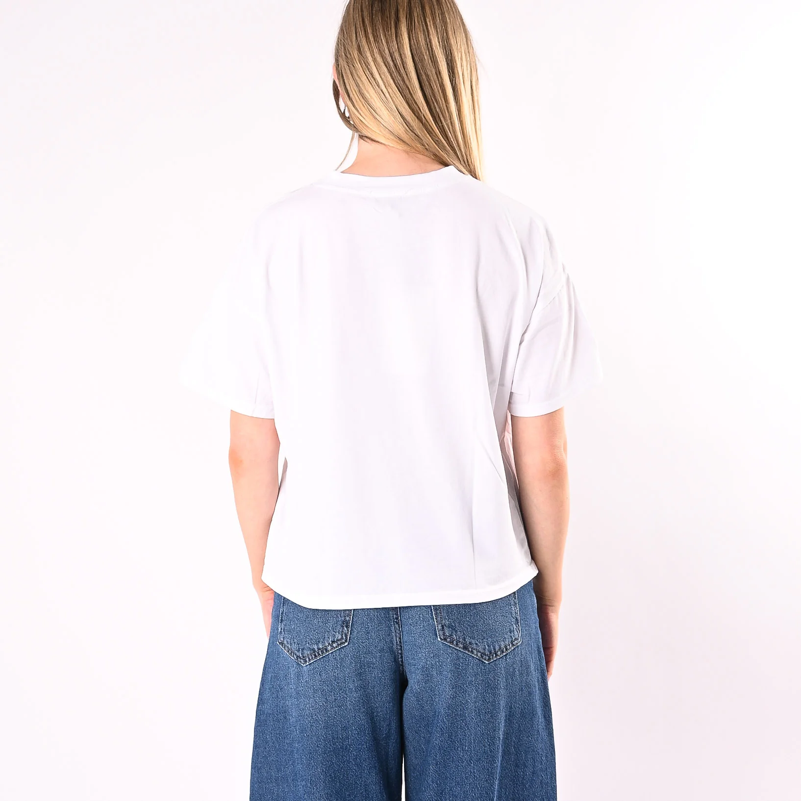 HAVEONE - T-SHIRT A SCATOLA MEZZA MANICA ART. MJS-Q017/BO - BIANCO OTTICO - Image 4