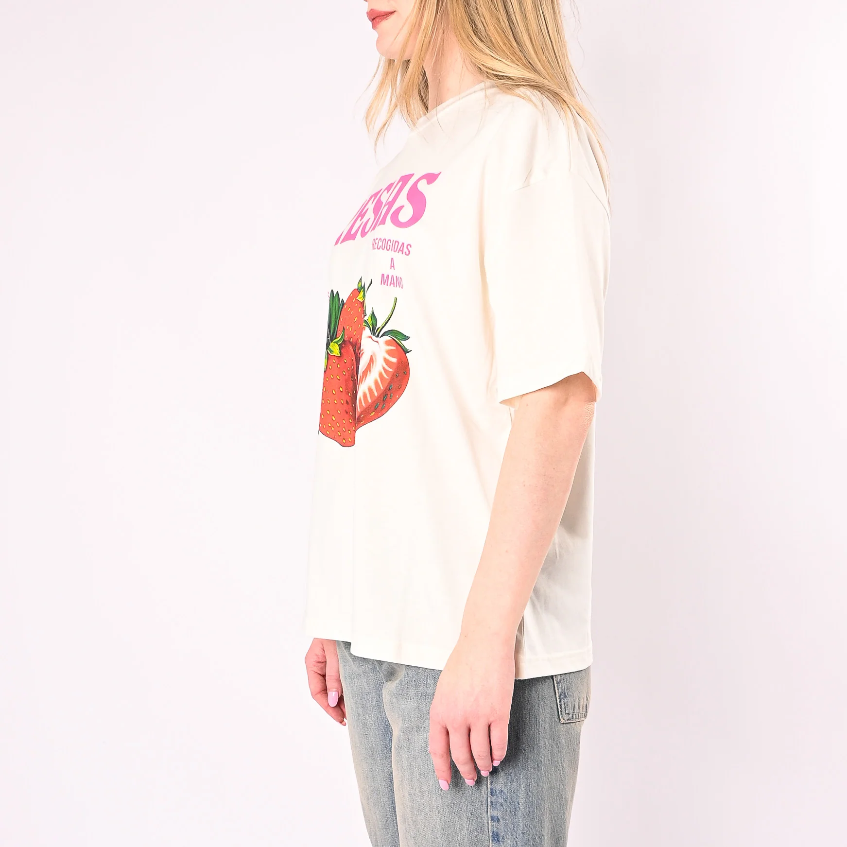 HAVEONE - T-SHIRT OVER A SCATOLA FRESAS ART. TDY-Q241/L - LATTE - Image 2