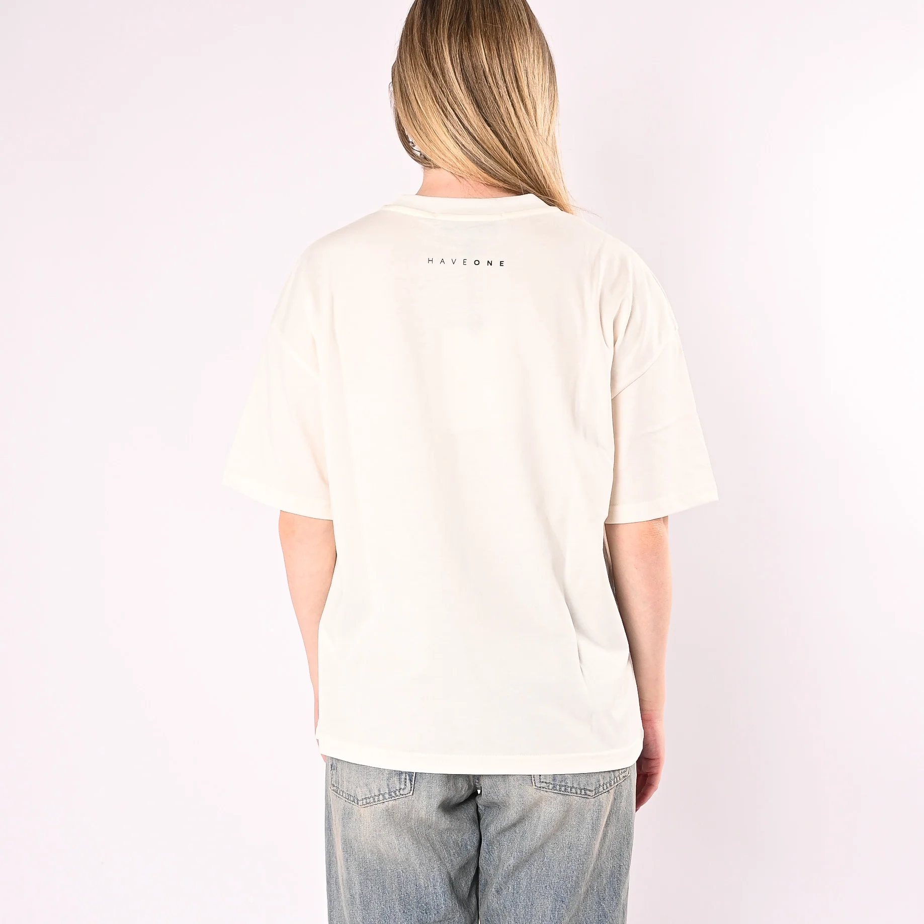 HAVEONE - T-SHIRT OVER A SCATOLA FRESAS ART. TDY-Q241/L - LATTE - Image 3