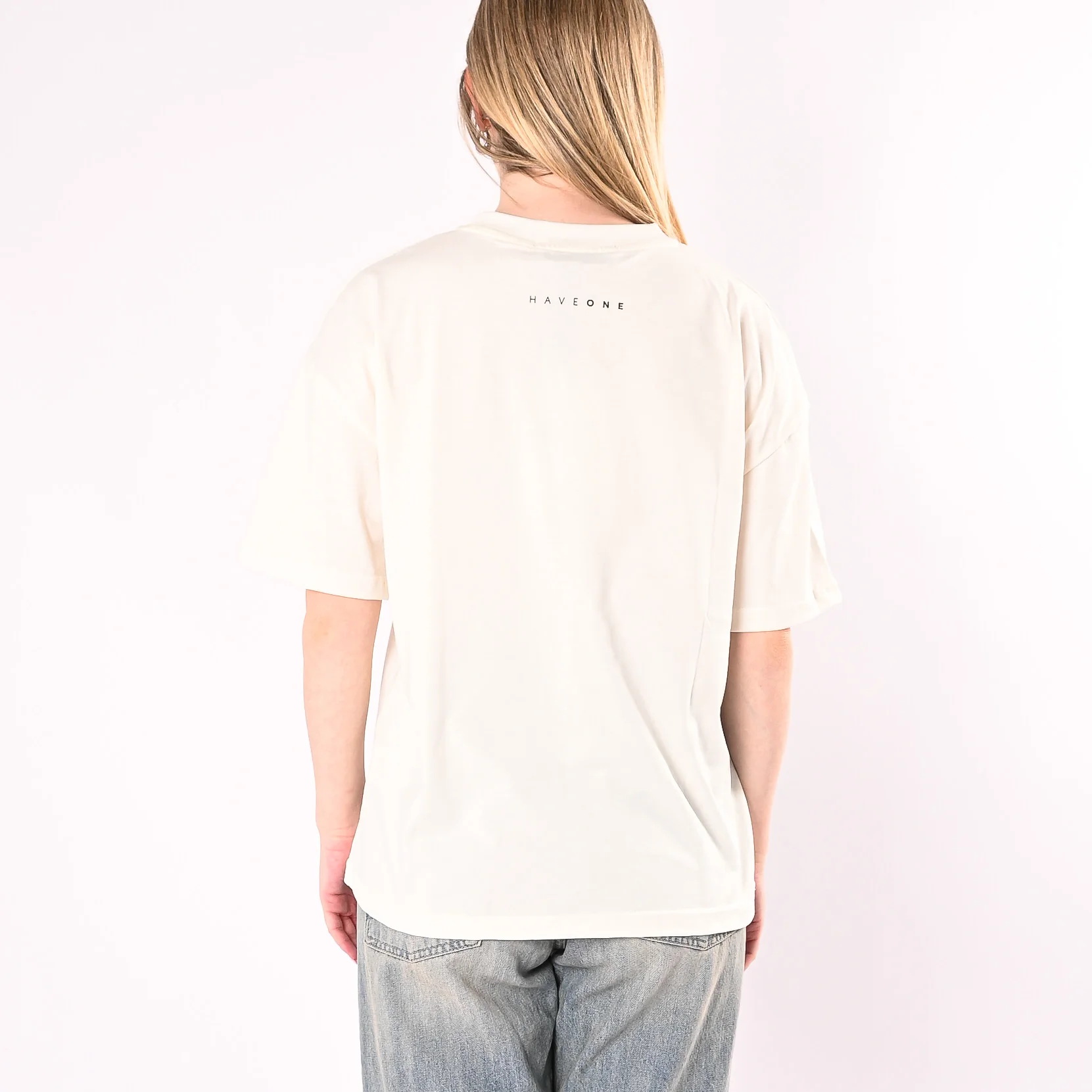 HAVEONE - T-SHIRT OVER A SCATOLA GUAVAS ART. TDY-Q242/L - LATTE - Image 4