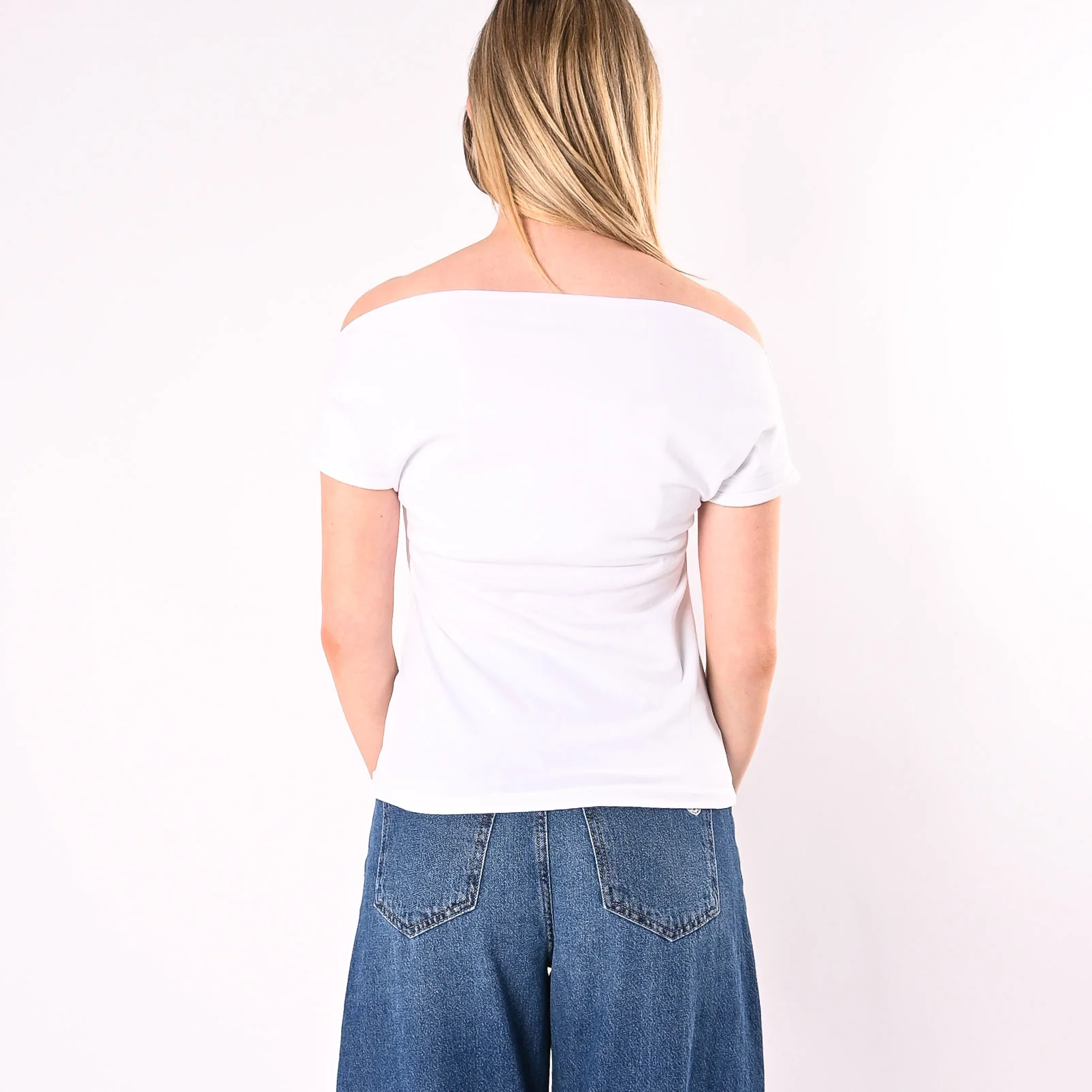 HAVEONE - T-SHIRT SCOLLO BARCA ART. MJS-Q154/B - BIANCO - Image 4