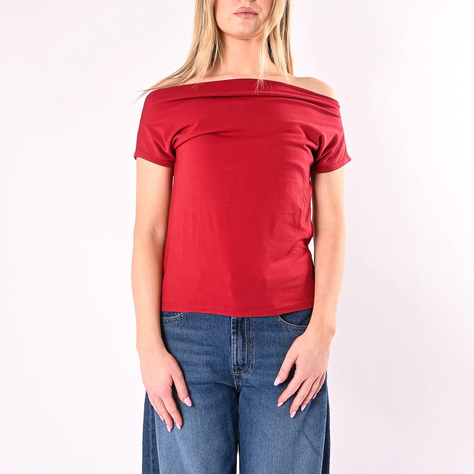 HAVEONE - T-SHIRT SCOLLO BARCA ART. MJS-Q154/I - INDIA - Image 2