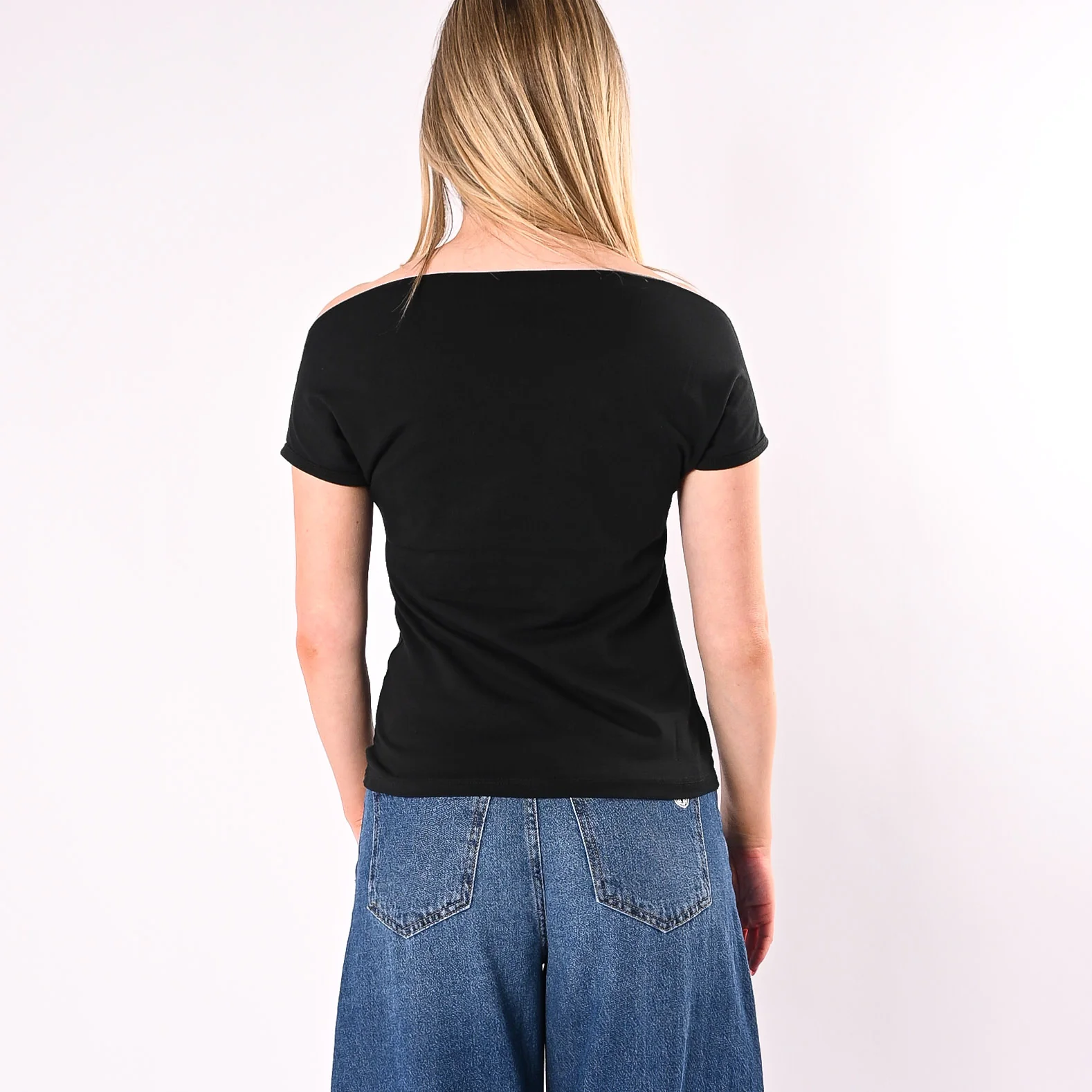 HAVEONE - T-SHIRT SCOLLO BARCA ART. MJS-Q154/N - NERO - Image 4