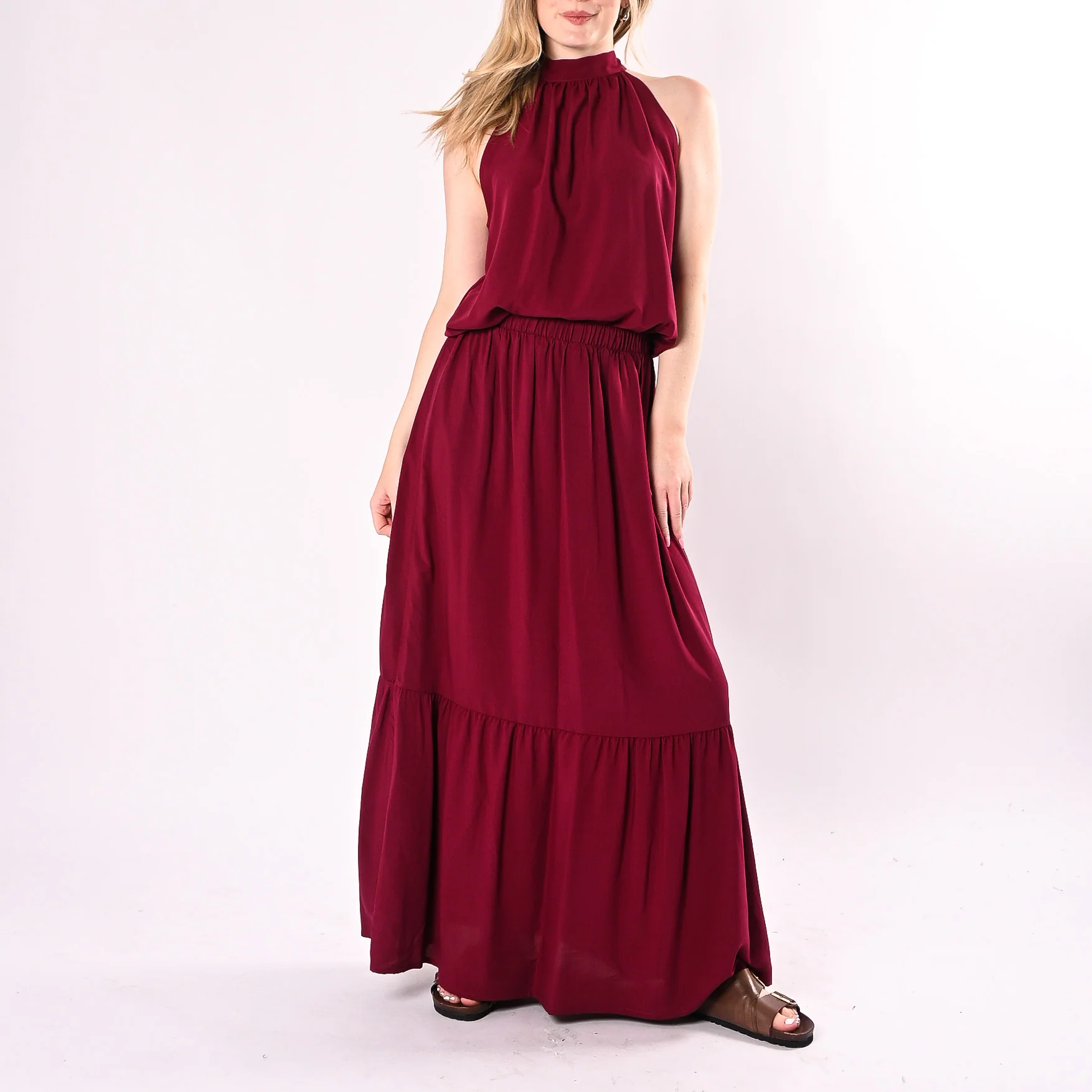 HAVEONE - TOP SCOLLO AMERICANA IN VISCOSA ART. RIA-Q317/I - INDIA