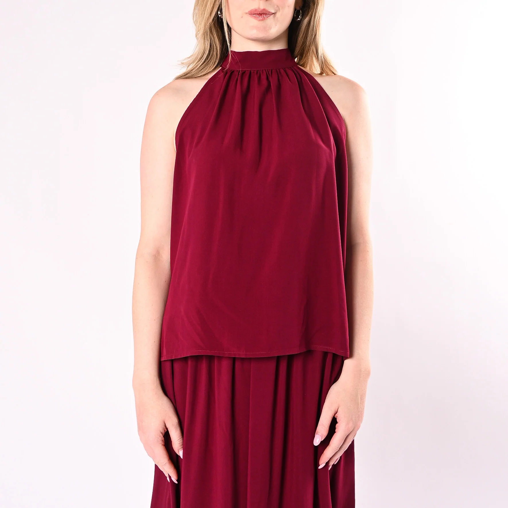 HAVEONE - TOP SCOLLO AMERICANA IN VISCOSA ART. RIA-Q317/I - INDIA - Image 3