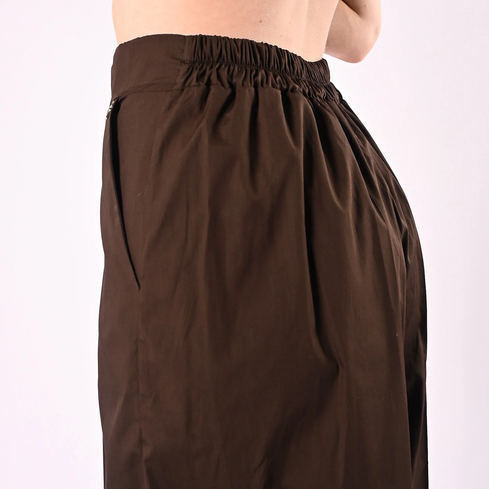 PHILIA LOFT - COMPLETO POPELINE TOP+PANTALONE ART.A02N1307/M - MORO - Image 6