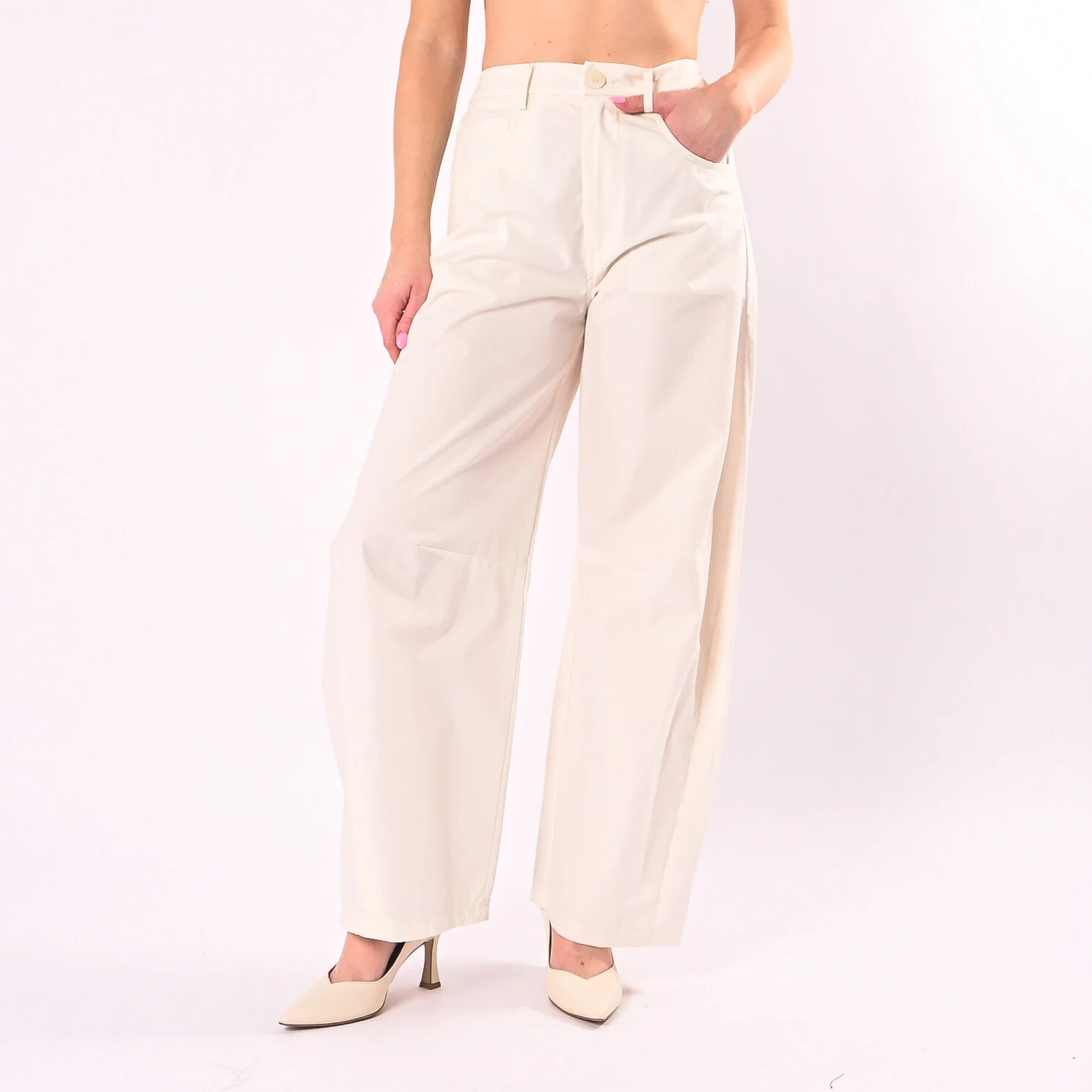SOUVENIR - PANTALONE MODELLO GAIA TELA VELA  ART.M39F1546/L - LATTE