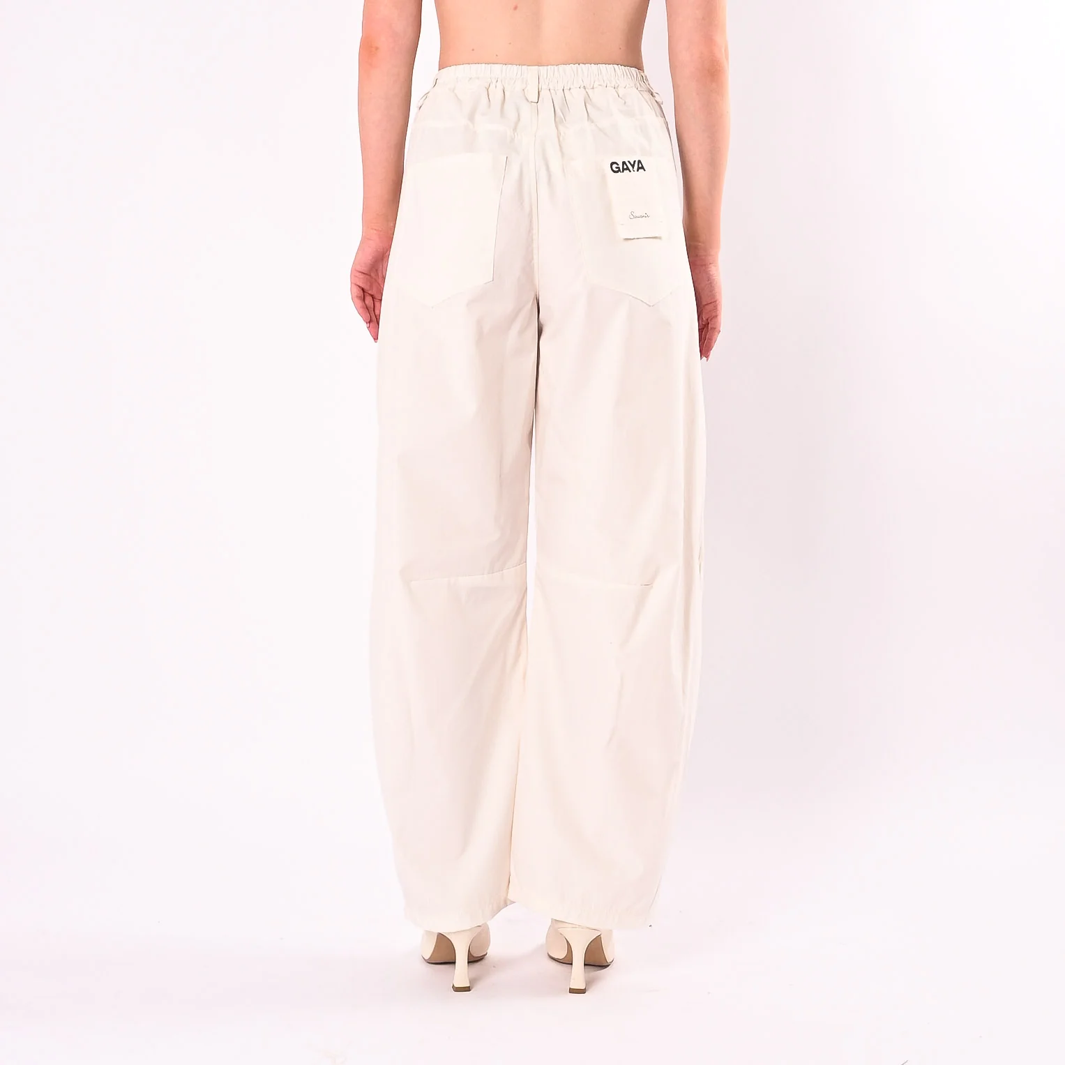 SOUVENIR - PANTALONE MODELLO GAIA TELA VELA  ART.M39F1546/L - LATTE - Image 4
