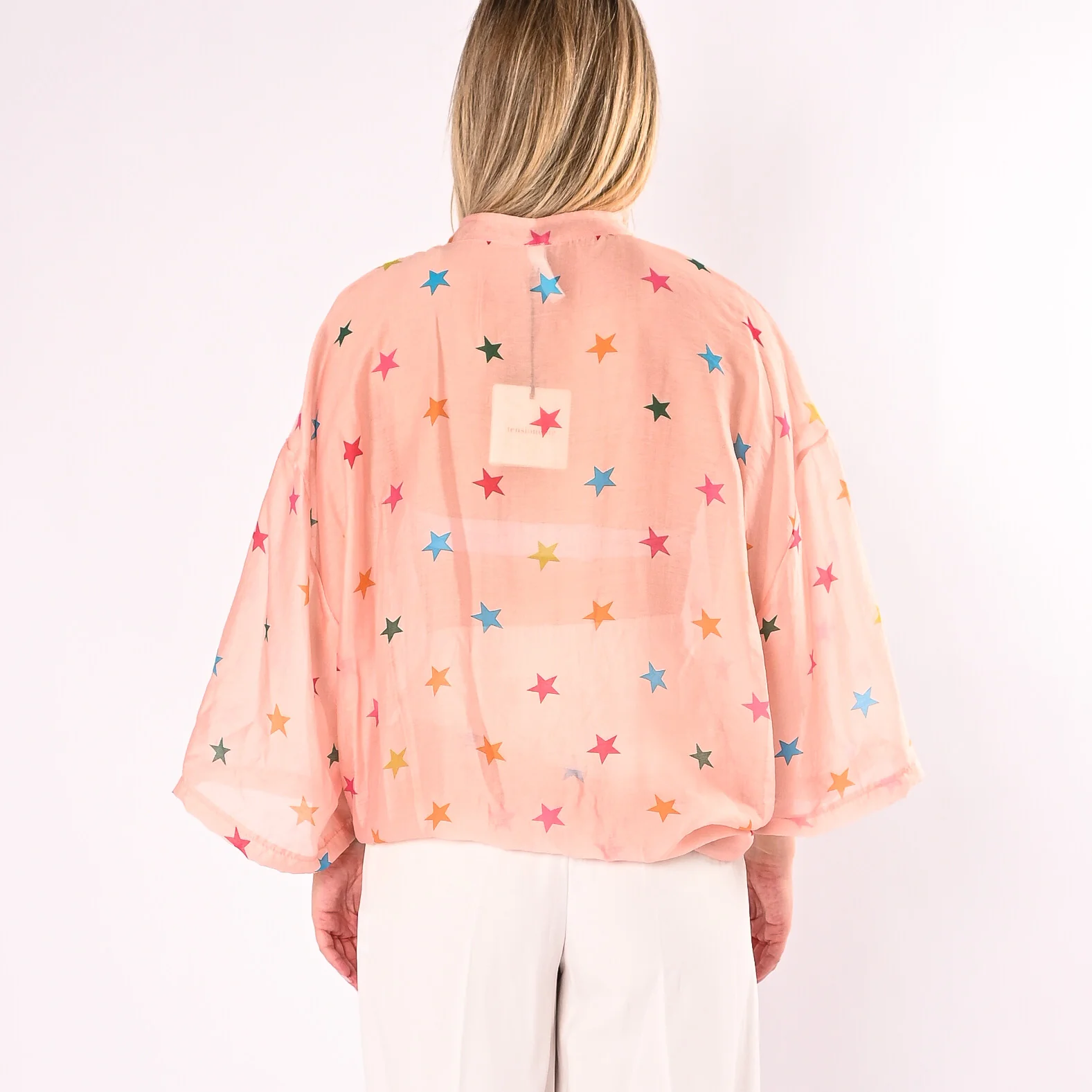 TENSIONE IN - CAMICIA IN LYOCELL STELLINE ART.39869/F - FANTASIA - Image 4