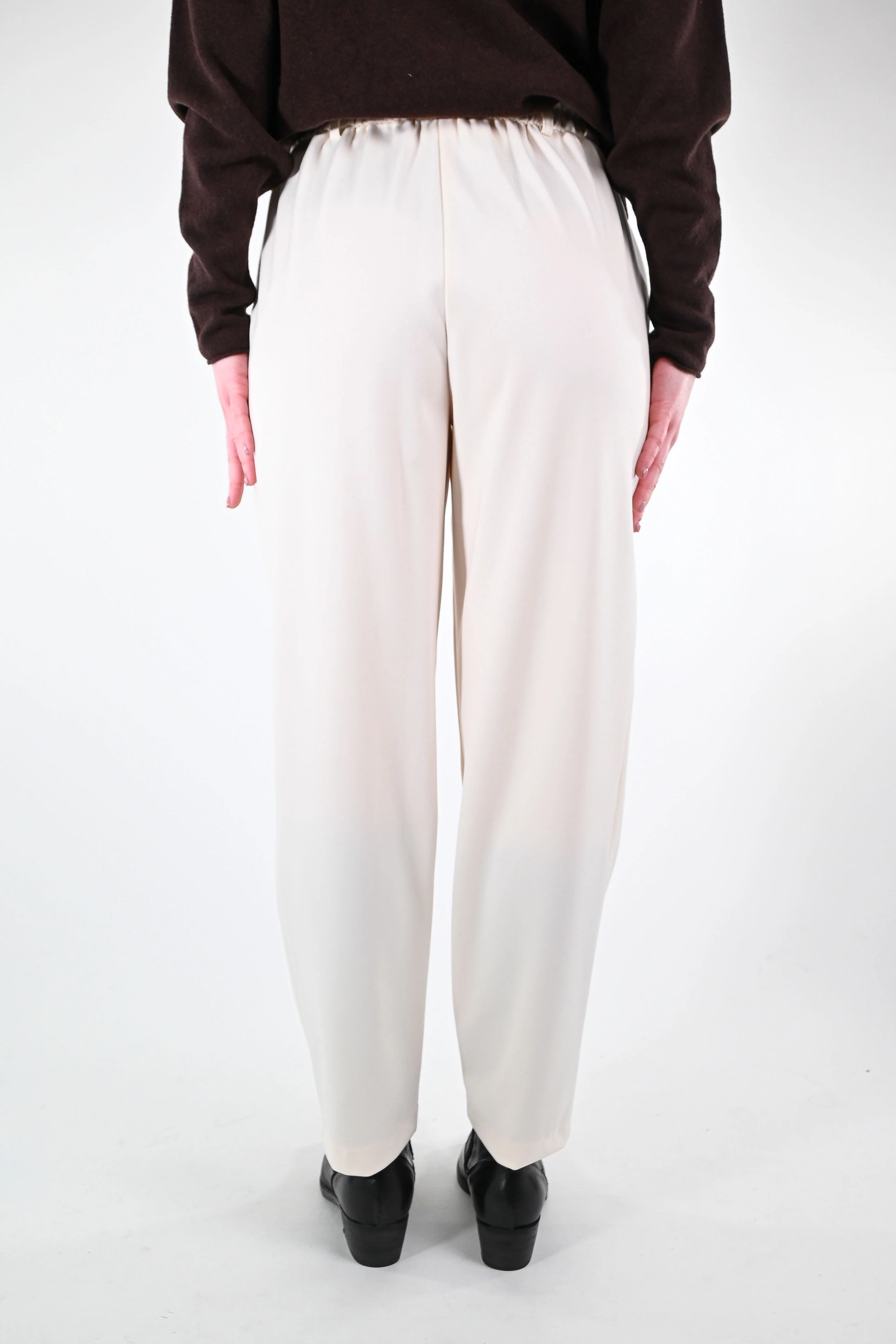 TENSIONE IN - PANTALONE SLIM FLANELLA ART.26P1576 - BURRO - Image 4
