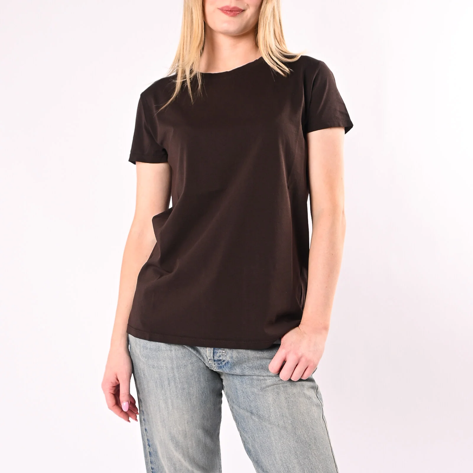 VICOLO - T-SHIRT GIROCOLLO MANICA CORTA ART. UAB0083/M - MORO